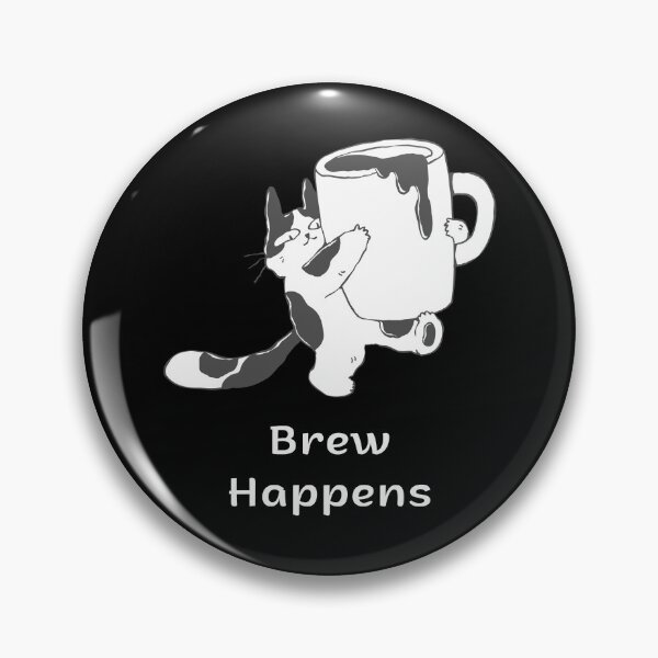 Item preview, Brew Happens | Funny Coffee Cat | Espresso Yourself Cats designed and sold by ContigoART.