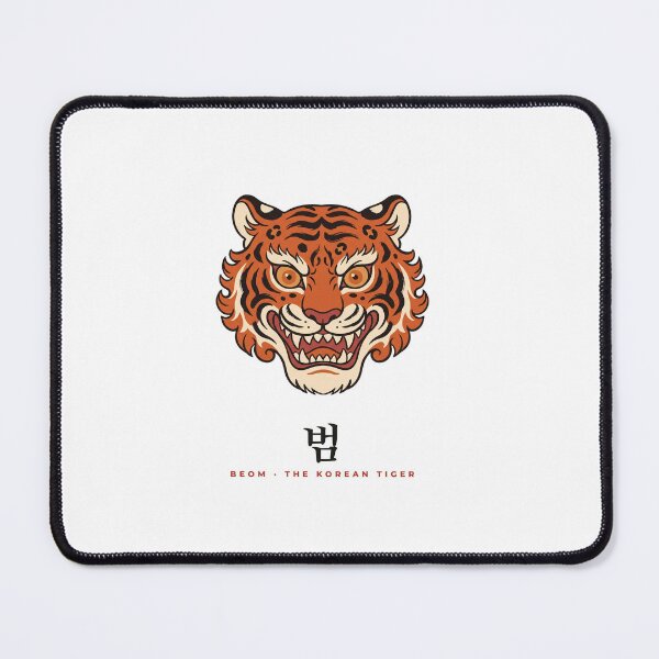 Item preview, Beom 범 – Fierce Korean Minhwa Tiger Face designed and sold by palyground64.
