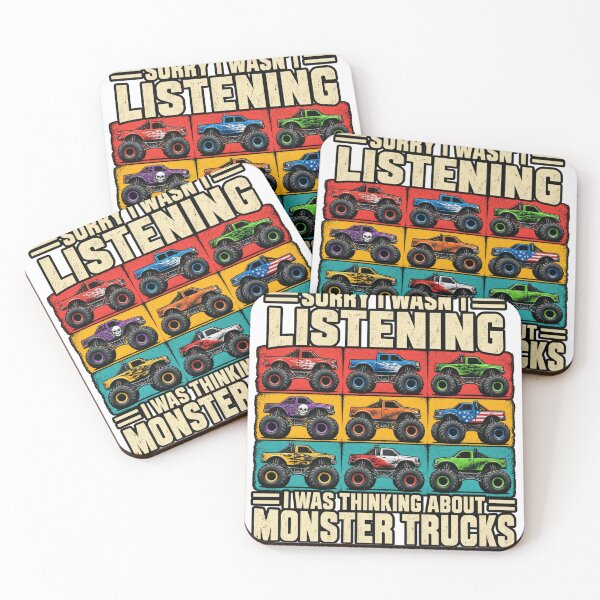 Item preview, Sorry I Wasn't Listening Monster Trucks designed and sold by ROUX-ART.