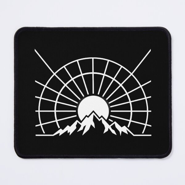 Item preview, Retro Mountain Sunrise Geometric Nature Adventure Minimalist Art designed and sold by YOUNG DREAM STORE.