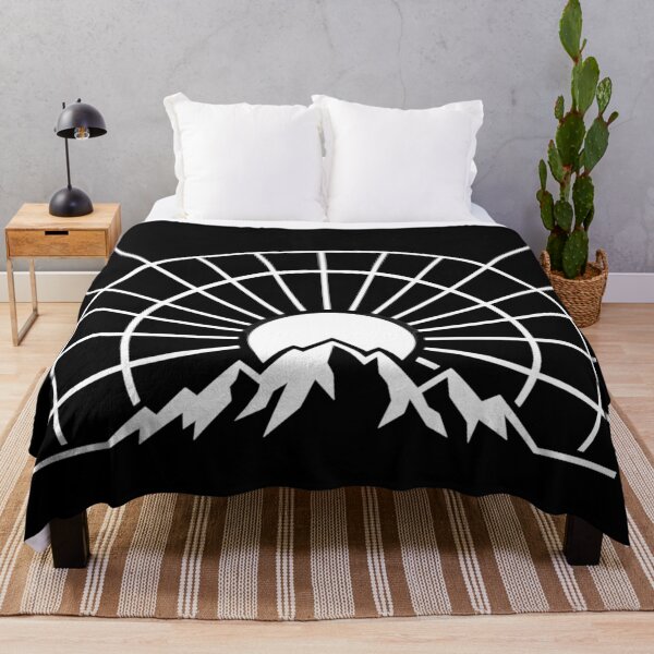 Item preview, Retro Mountain Sunrise Geometric Nature Adventure Minimalist Art designed and sold by YOUNG DREAM STORE.