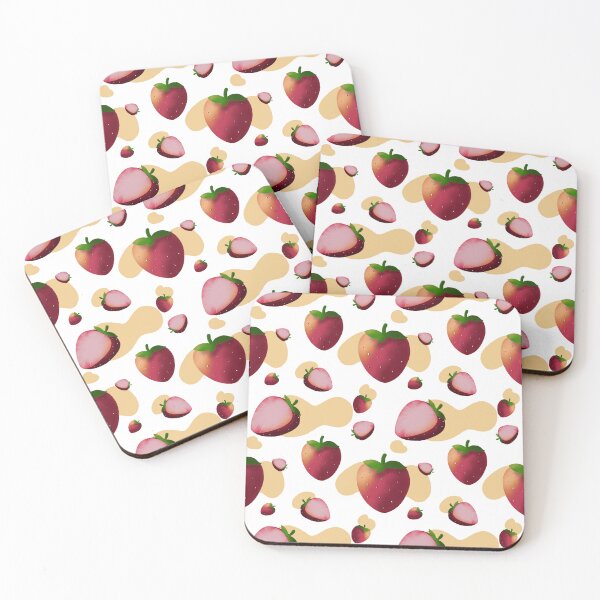 Item preview, A cute and sweet strawberry seamless pattern background featuring juicy red strawberries and soft pastel accents. Perfect for apparel, phone cases, stationery, and summer aesthetics. designed and sold by PandanOfArt.