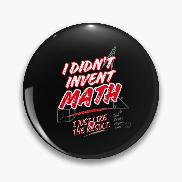 Item preview, I Didn't Invent Math, I Just Like the Result Math Humor designed and sold by Creative-Sanc.