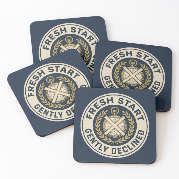 Item preview, Vintage Stopwatch Fresh Start Gently Declined Badge designed and sold by DripCultureLab.