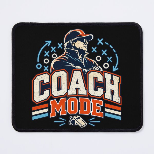 Item preview, Coach Mode – Old School All Heart Football Coach designed and sold by BankshopTH.