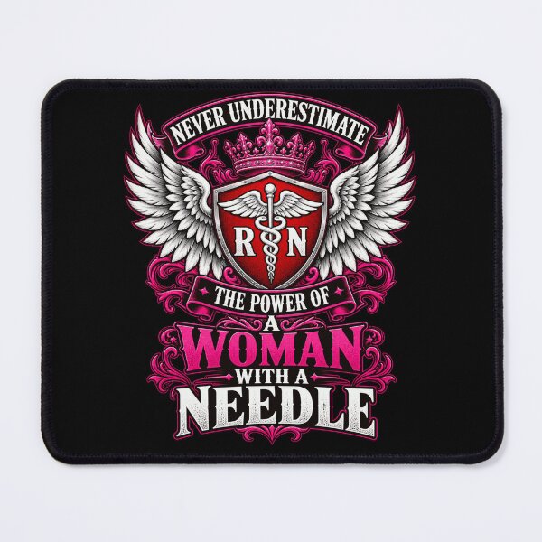 Item preview, Never Underestimate a Woman With a Needle designed and sold by ROUX-ART.