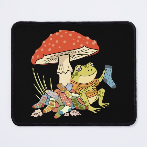 Item preview, Frog Searching for Matching Sock Autumn Cottagecore Illustration designed and sold by LeshanArt.