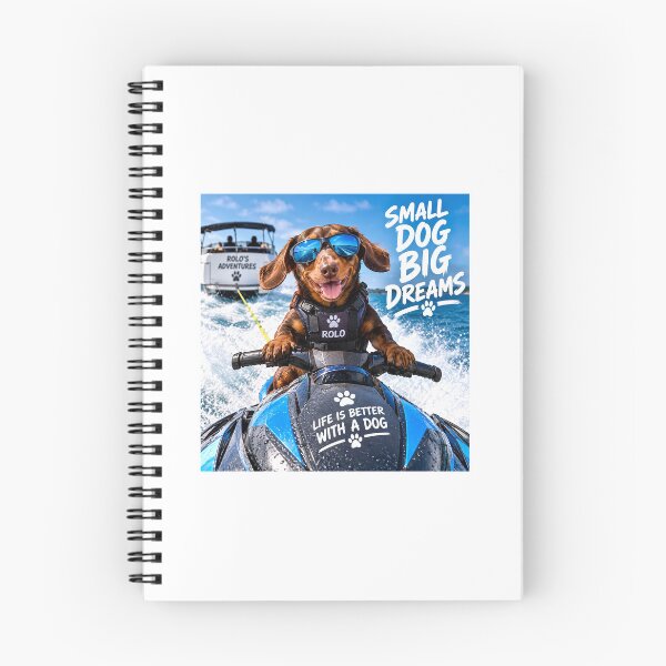 Item preview, Funny Chocolate Dachshund Jet Ski – Small Dog Big Dreams designed and sold by Stephen Chambers.