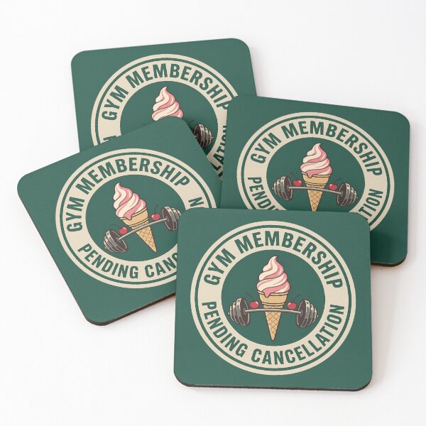 Item preview, Funny Ice Cream Barbell Gym Membership Lapsed Badge designed and sold by DripCultureLab.