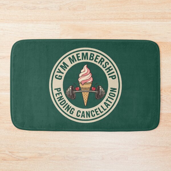 Item preview, Funny Ice Cream Barbell Gym Membership Lapsed Badge designed and sold by DripCultureLab.