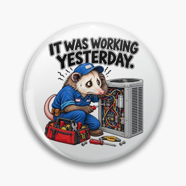 Item preview, Funny HVAC Technician – It Was Working Yesterday designed and sold by DoodleDarling.