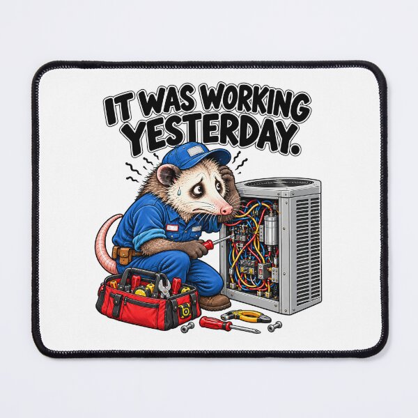 Item preview, Funny HVAC Technician – It Was Working Yesterday designed and sold by DoodleDarling.
