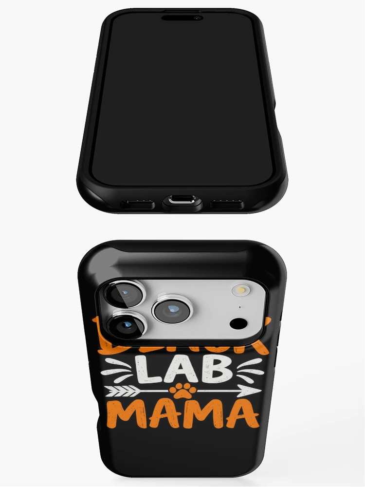 Thumbnail 3 of 4, iPhone Case, Black Lab Mania designed and sold by ROUX-ART.