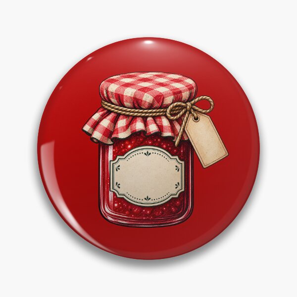 Item preview, Vintage Winter Jam Jar Clipart, Rustic Gingham Glass Jar, Retro Country Kitchen Illustration designed and sold by Verycutethings.