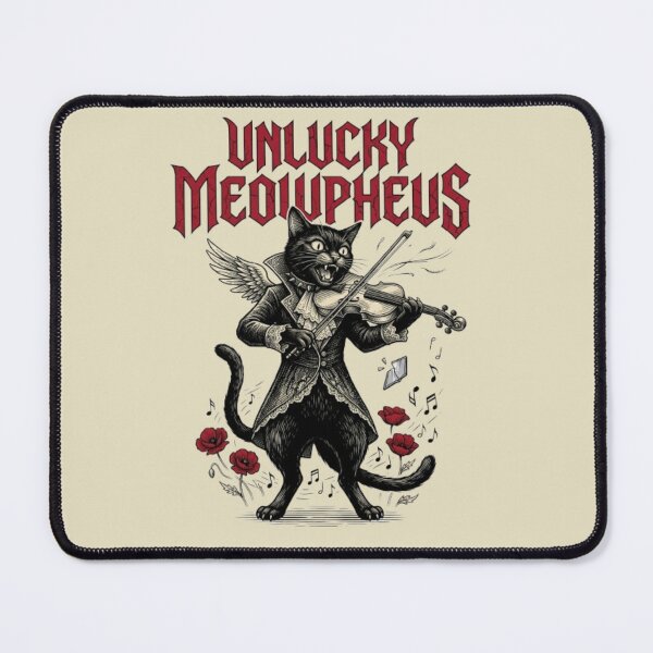 Artikelvorschau, Unglückliche Morpheus-Geigenkatze, schwarze Katze, Geiger, Gothic Symphonic Metal Geschenk, Geschenk für Geiger, Dark Academia Katze entworfen und verkauft von FurRealStudioCo.