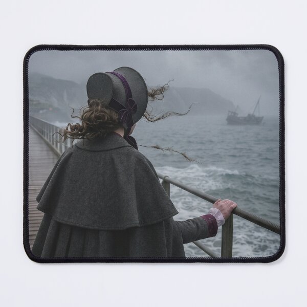 Item preview, Waiting for Her Lost Love - Moody Historical Seascape Drama designed and sold by TeeBee1234.