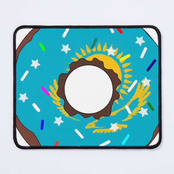 Item preview, Kazakhstan Flag Donut – Colorful Sprinkles Country Pride designed and sold by TheIconSmith.