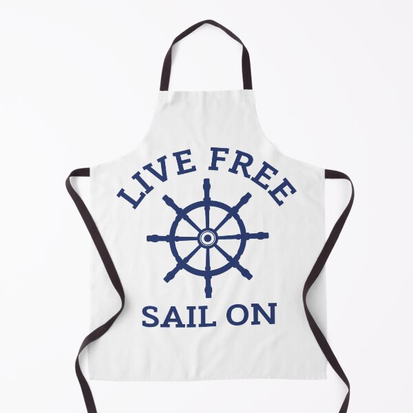 Item preview, Live Free Sail On Nautical Ship Wheel Sailing Quote designed and sold by HYPNK.