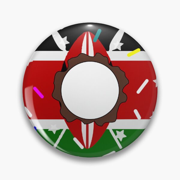 Item preview, Kenya Flag Donut – Colorful Sprinkles Country Pride designed and sold by TheIconSmith.