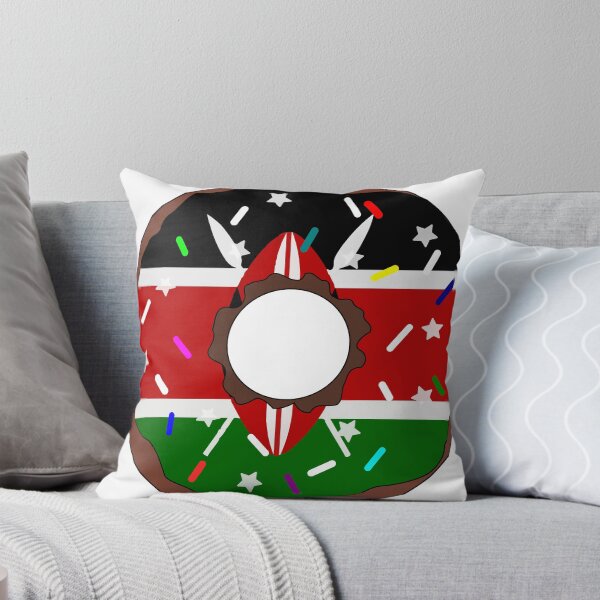 Item preview, Kenya Flag Donut – Colorful Sprinkles Country Pride designed and sold by TheIconSmith.