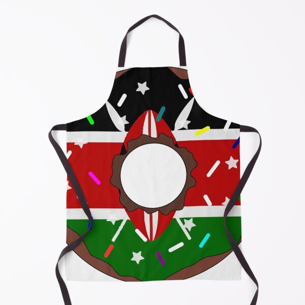 Item preview, Kenya Flag Donut – Colorful Sprinkles Country Pride designed and sold by TheIconSmith.