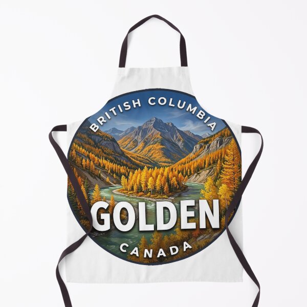 Item preview, Golden British Columbia Canada Autumn Larches Round Badge Sticker designed and sold by DetourDgn.