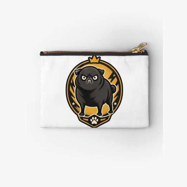 Item preview, Angry Pug Illustration Black Design for Dog Lovers designed and sold by SpiritChuu.
