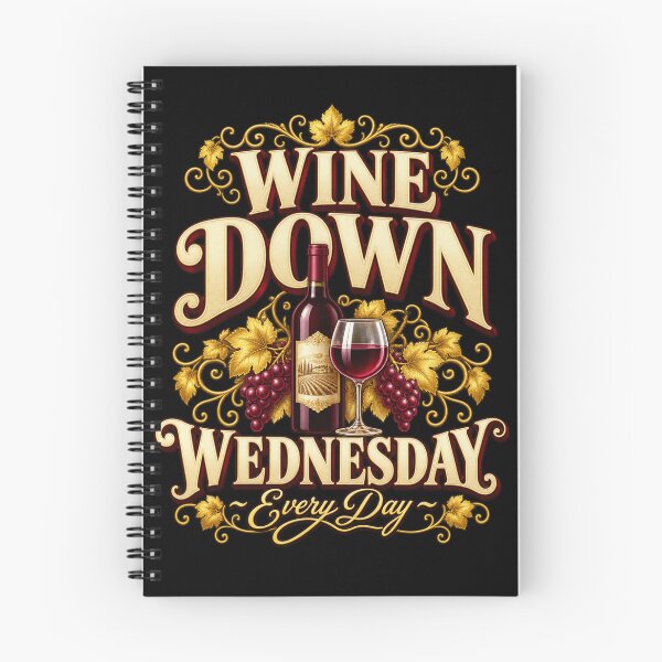 Item preview, Wine Down Wednesday Every Day designed and sold by ROUX-ART.