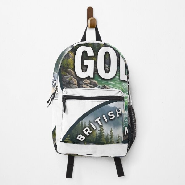 Item preview, Golden British Columbia Canada River Canyon Round Badge Sticker designed and sold by DetourDgn.