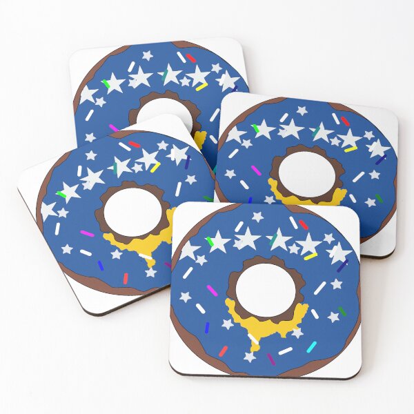 Item preview, Kosovo Flag Donut – Colorful Sprinkles Country Pride designed and sold by TheIconSmith.