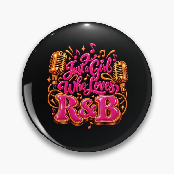 Item preview, Just a Girl Who Loves R&B designed and sold by ROUX-ART.