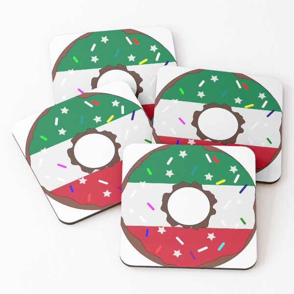 Item preview, Kuwait Flag Donut – Colorful Sprinkles Country Pride designed and sold by TheIconSmith.