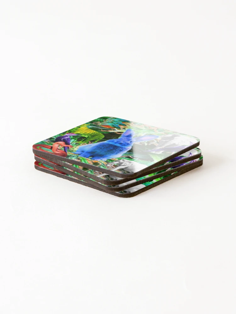 Thumbnail 4 of 5, Coasters (Set of 4), Blue Rabbit designed and sold by Radical-Balance.