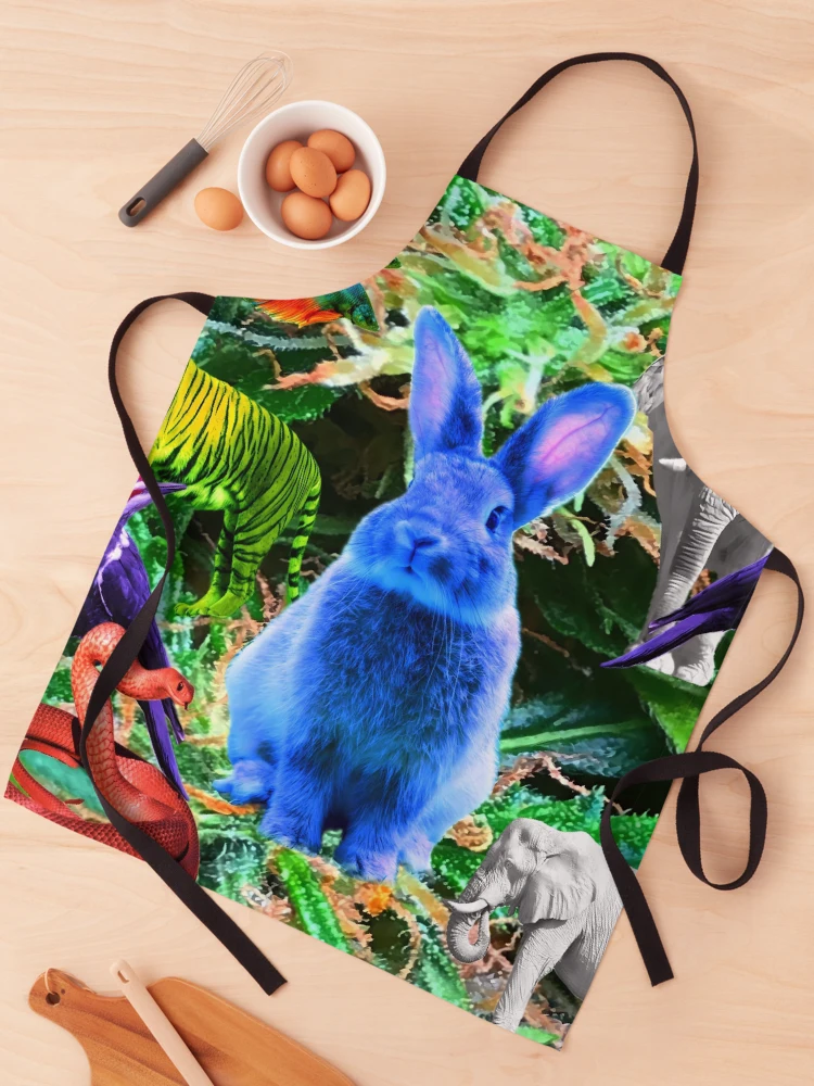 Thumbnail 1 of 6, Apron, Blue Rabbit designed and sold by Radical-Balance.