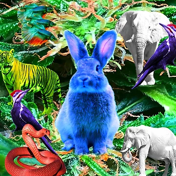 Artwork thumbnail, Blue Rabbit by Radical-Balance