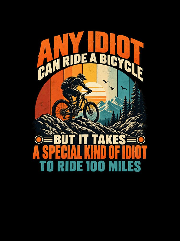 Thumbnail 4 of 4, iPhone Case, Any Idiot Can Ride 100 Miles designed and sold by ROUX-ART.