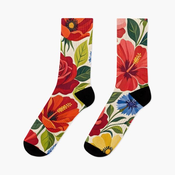 Item preview, Vibrant Multicolor Summer Flowers designed and sold by Sybille-Yates.
