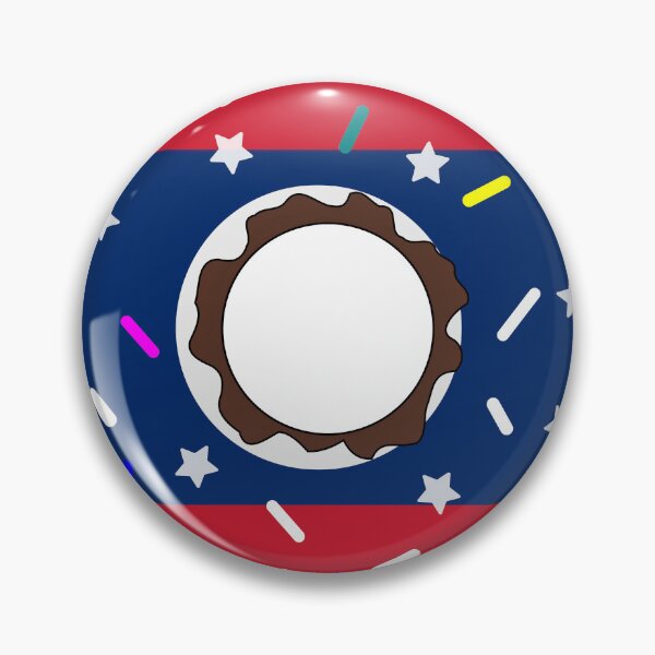 Item preview, Laos Flag Donut – Colorful Sprinkles Country Pride designed and sold by TheIconSmith.