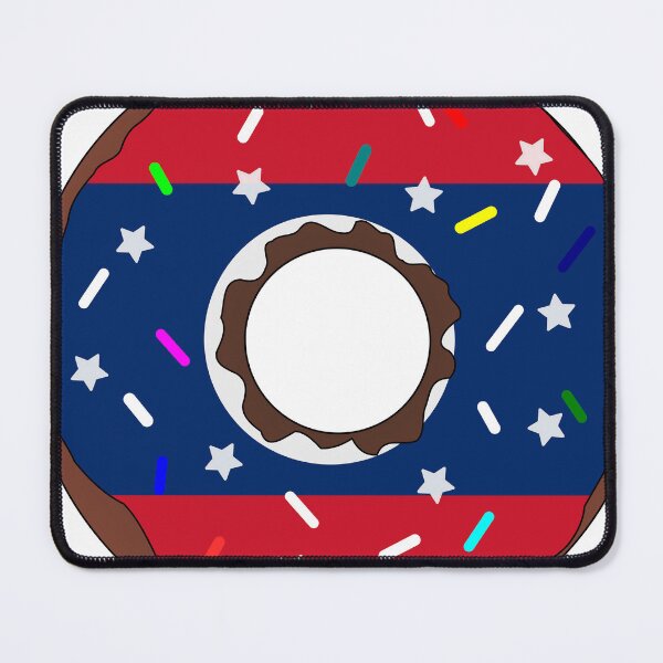 Item preview, Laos Flag Donut – Colorful Sprinkles Country Pride designed and sold by TheIconSmith.
