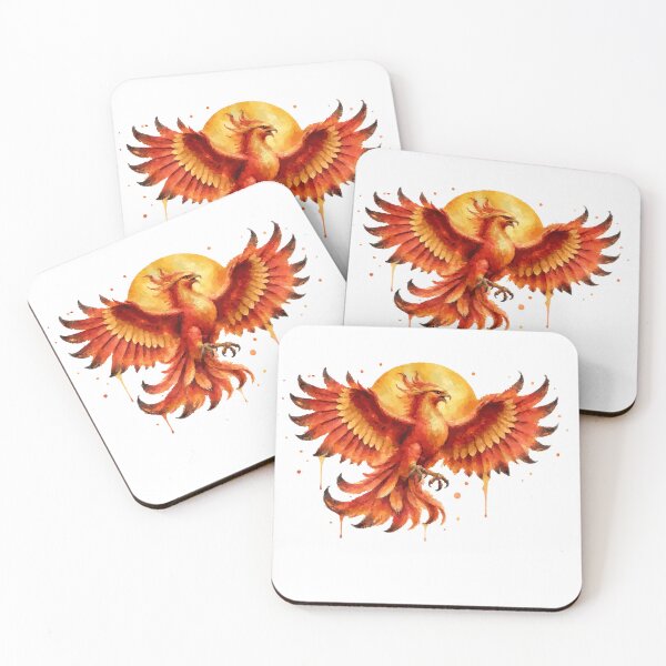 Item preview, Watercolor Orange-Red Phoenix Rising designed and sold by vivendulies.