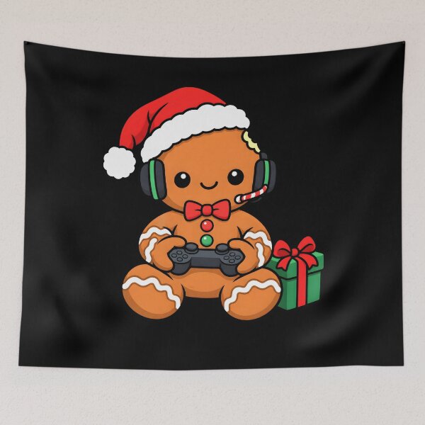 Item preview, Funny Christmas Gamer Gingerbread Xmas Gaming Men Boys Kids designed and sold by clothesy7.