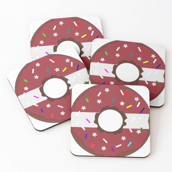 Item preview, Latvia Flag Donut – Colorful Sprinkles Country Pride designed and sold by TheIconSmith.