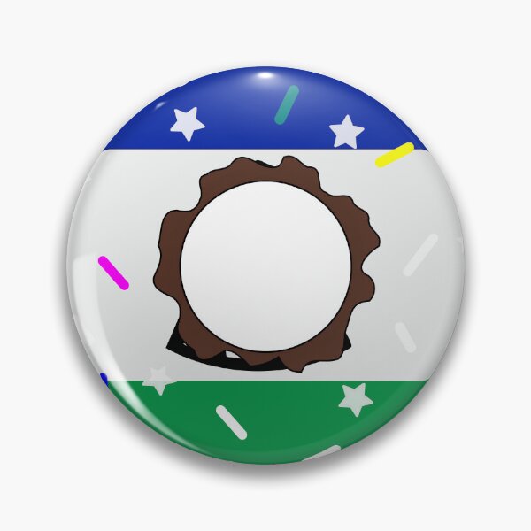 Item preview, Lesotho Flag Donut – Colorful Sprinkles Country Pride designed and sold by TheIconSmith.