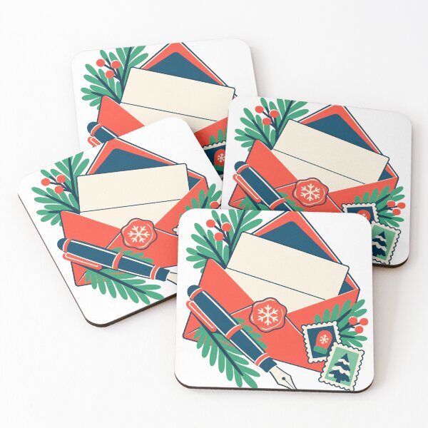 Item preview, Festive Snail Mail Christmas Stationery Lover Art designed and sold by TeNovaStudio.