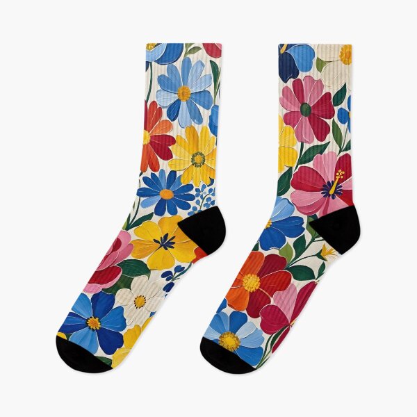 Item preview, Vibrant Multicolor Summer Flowers designed and sold by Sybille-Yates.