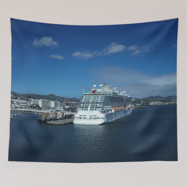 Item preview, Cruise Ship In Ponta Delgada designed and sold by Malcolm Snook.