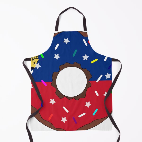 Item preview, Liechtenstein Flag Donut – Colorful Sprinkles Country Pride designed and sold by TheIconSmith.