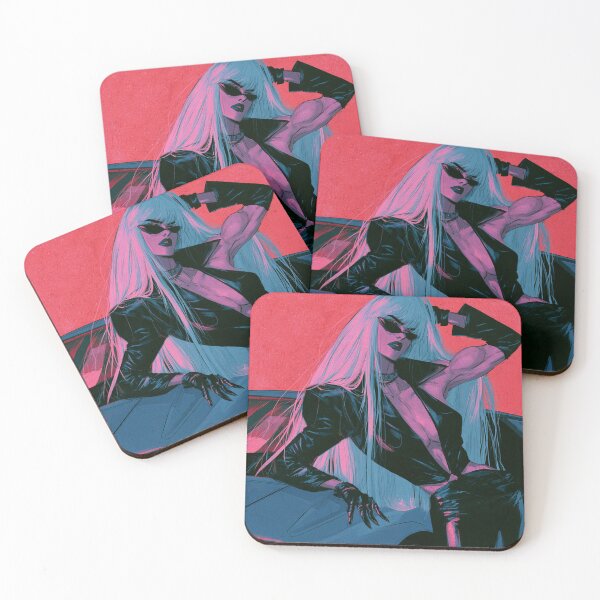Item preview, Silver Hair Car Lean & Neon Pink designed and sold by AxeWave.