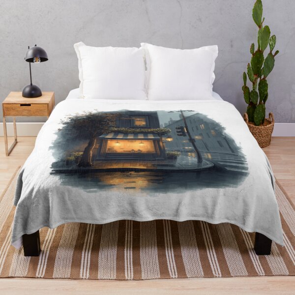 Item preview, The Café at the End of the Rain designed and sold by catcurio.
