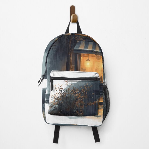 Item preview, The Café at the End of the Rain designed and sold by catcurio.